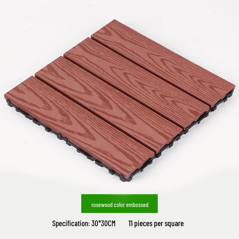 Waterproof WPC Balcony & Garden Flooring - Easy Snap-On, Anti-Corrosion, Ideal for Outdoors & Indoors.