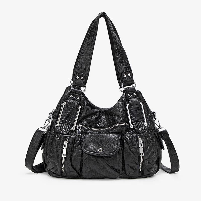 New simple tote bag hand-woven shoulder oblique span bag women s retro large-capacity handbag bag