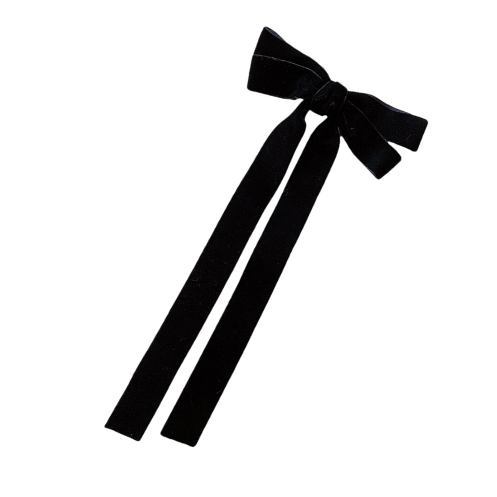 

Заколка-бант для волос для различных причесок, нескользящие женские банты для волос, элегантная заколка-автомат, зажим для волос для хвостика и косы чёрный