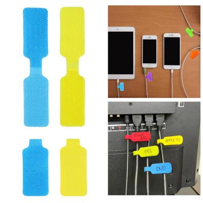 32Pcs Beschreibbare Kabel Wraps Kabel Etiketten Lebendige Farbe Wiederverwendbare Kompakte Tragbare Kabel