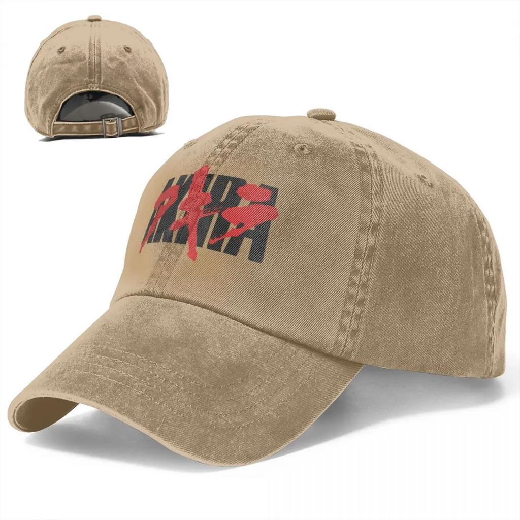 Bloody Akira Logo Unisex Baseball Cap Anime Distressed Washed Hats Cap Retro Outdoor Activities Unstructured Soft