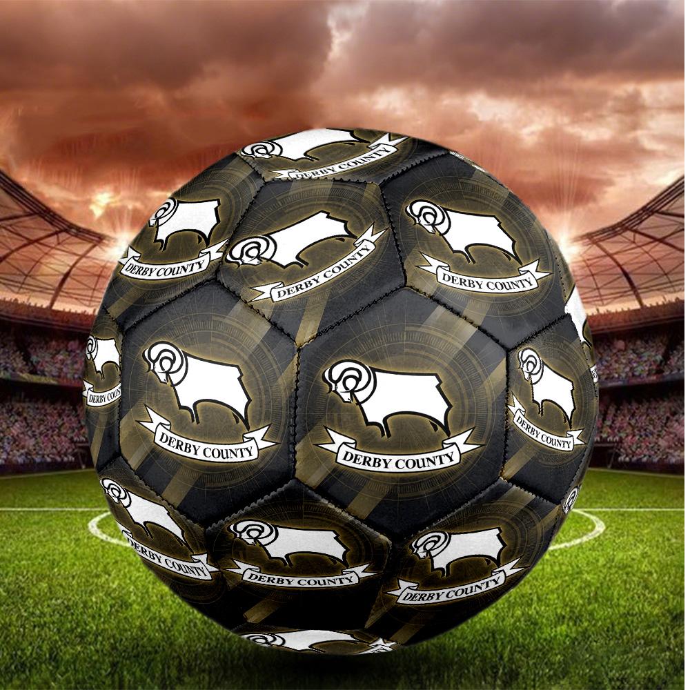 Derby County Size 5 Football High Elastic Soccer Ball For Outdoor Competition Daily Training Play