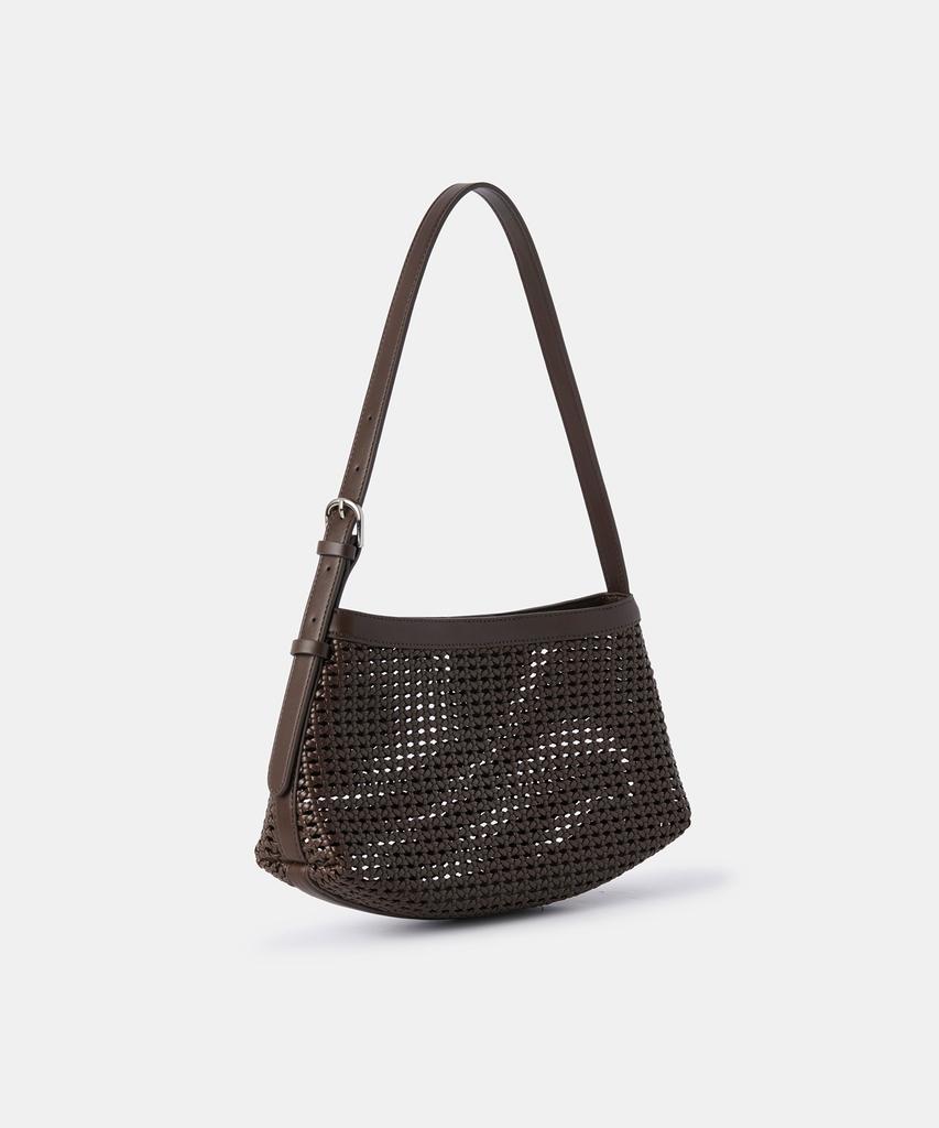 Musinsa Standard Woman Women'S Net Weaving Shoulder Bag [Dark Brown]