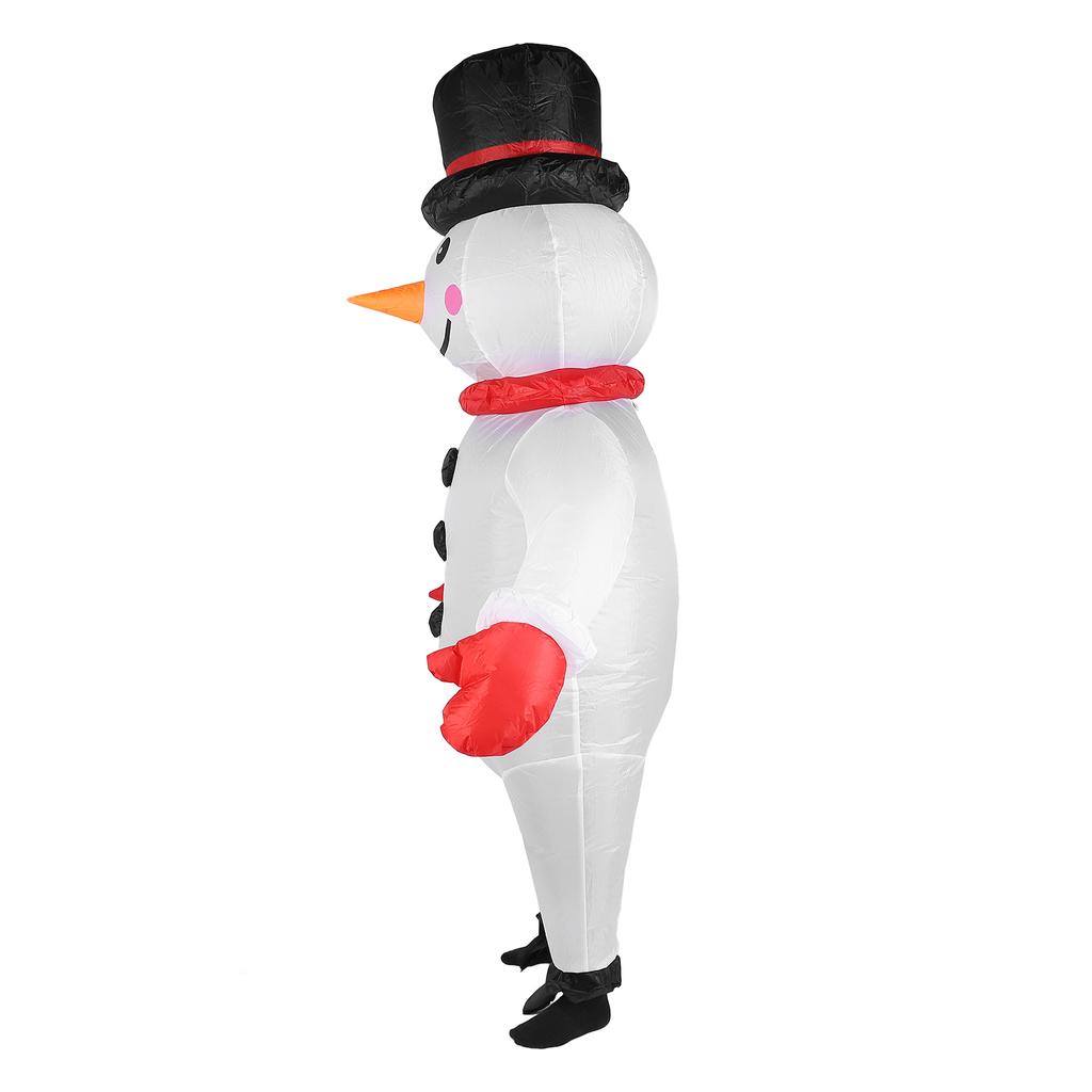 1,80 m Schneemann Aufblasbares Kostüm Wasserabweisend Lustiger Schneemann Aufblasanzug für Hallowmas Karneval Cosplay Party