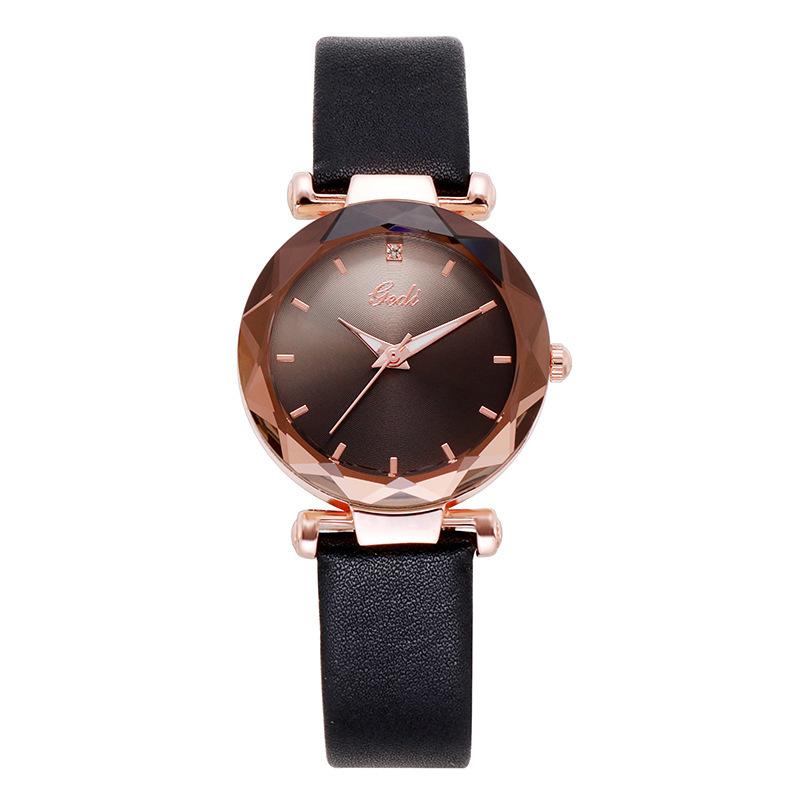 Gradual Change Color Disc Belt Women'S Watch, Waterproof Quartz Student Watch, Fashionable And Fresh Women'S Watch