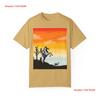 Cowboy Western Boy Garunisext Dyed T Shirt Vintage Designer Clothes Fashion Comfortable Slightly Homme Streetwear