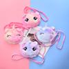 Cute Unicorn Plush Crossbody Bag Corduroy Square Phone Purse Cartoon Mini Shoulder Bag For Women Girls