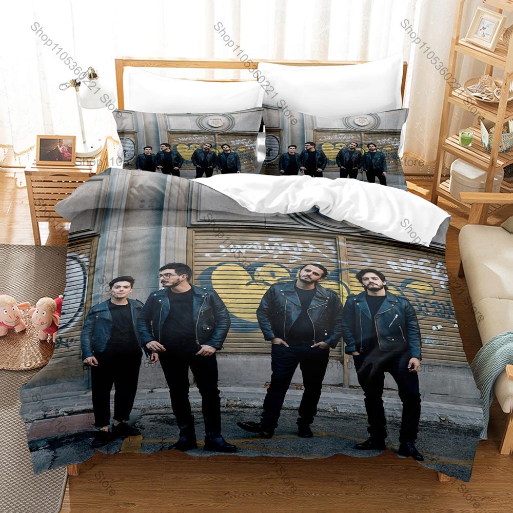 Famous Colombian Folk Pop Band Morat Bedding Set 1 Duvet Cover + 2 Pillowcases HD Digital Print Home Bed Linen