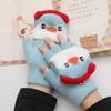 Children's New Autumn and Winter Music Penguin Half-finger Flip Jacquard Students' Fingerless Homework Knitted Heat-protecting Gloves