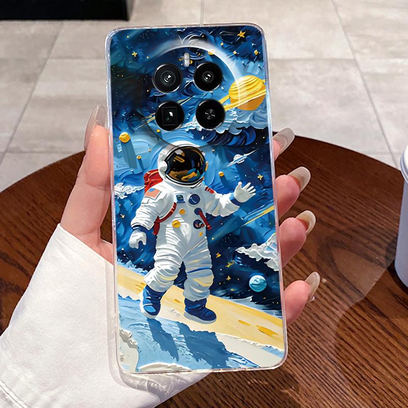 Jelly Casing For Realme GT5 Pro (240W) Funda Capa Clear Silicone Soft TPU Back Cover Cute Cat Rabbit Heart Protective Case Coque
