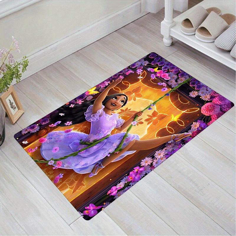 1pc Encanto Pattern Area Rug Soft Flannel Floor Mat for Living Room,Office,Bedroom and Carpet 60cm by 90cm