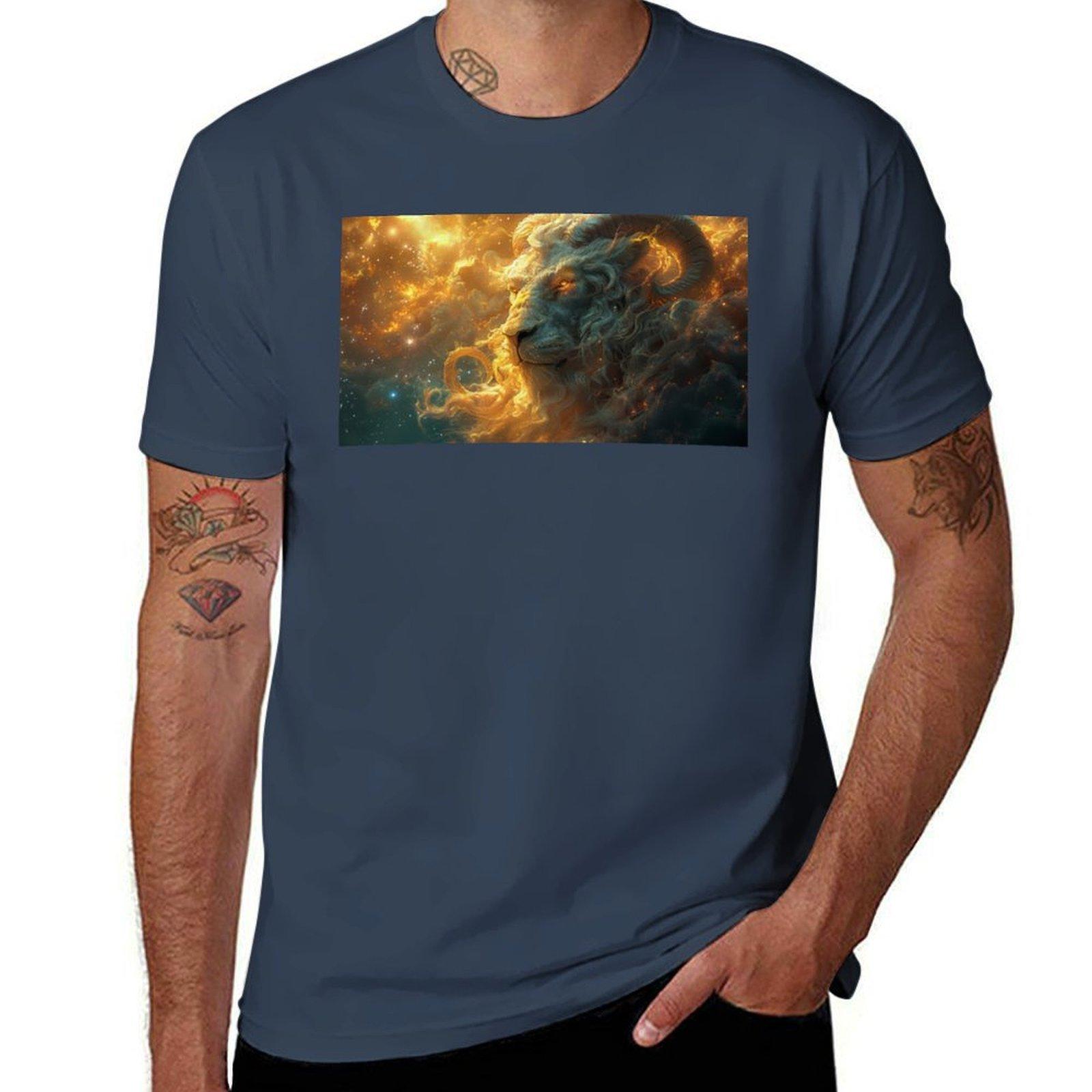 Aries Rising Leo (Variation) Tshirt Fitness Training Breathable Tee S
