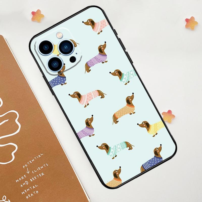 

Милый чехол с собакой таксой для Apple iPhone 12 13 Mini 11 14 15 16 Pro Max Plus X XR XS Max Coque iPhone X XS