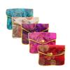 Floral Chinese Handmade Zipper Brocade Coin Purse Wallet Handbags Jewelery Storage Jewelery Bag