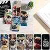 CJ90 Pug Dog Transparent Phone Case for LG K22 K30 K40 K40S K41 K42 K50 K50S K51 K51S K52 K61 K62 K71 K92 Q60 Q61 V40 V50 V60