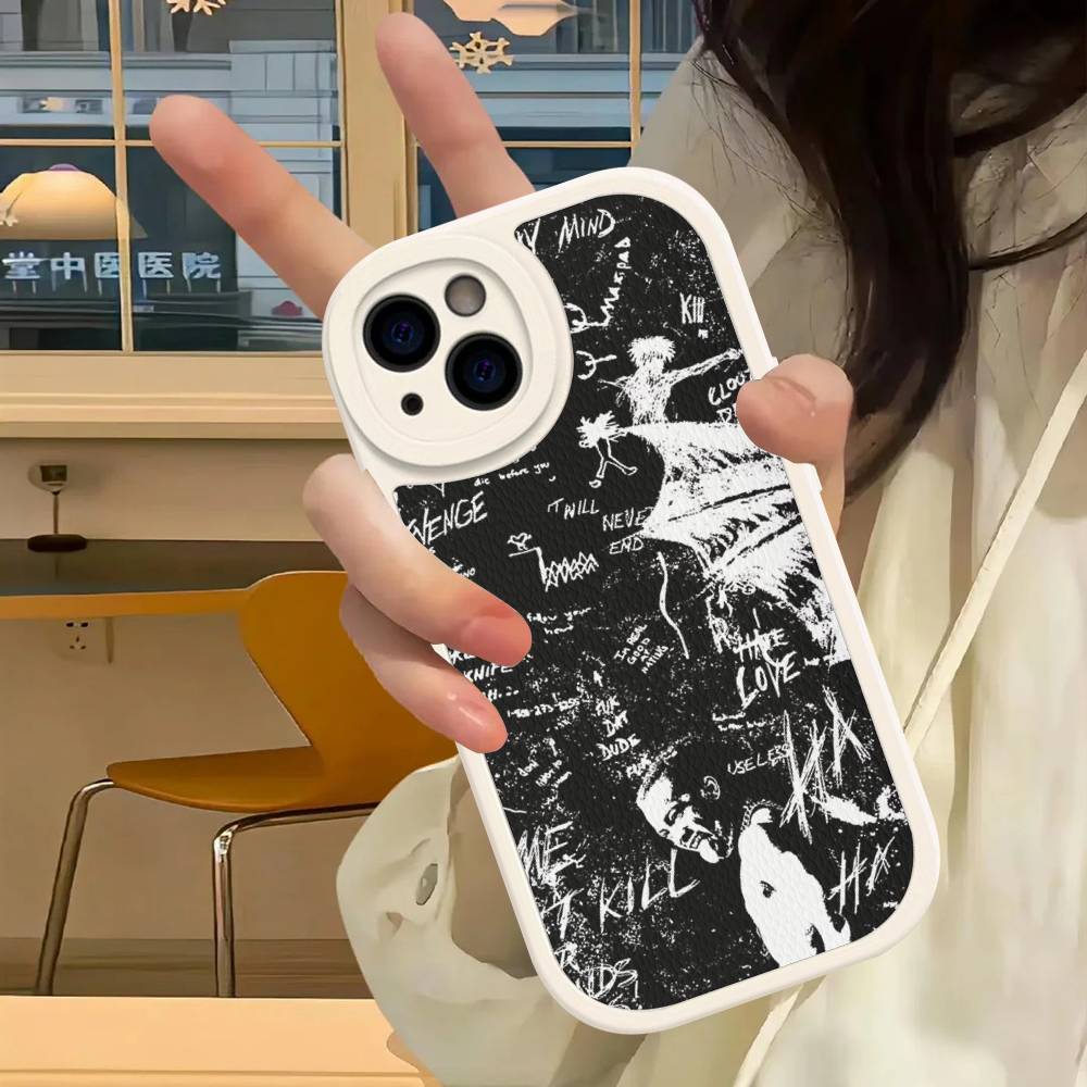 

Кожаный чехол для телефона от рэпера X-XXXTentacion Для IPhone 16 15 14 13 12 11 Pro Max Plus Ударопрочный чехол iPhone 16pro max