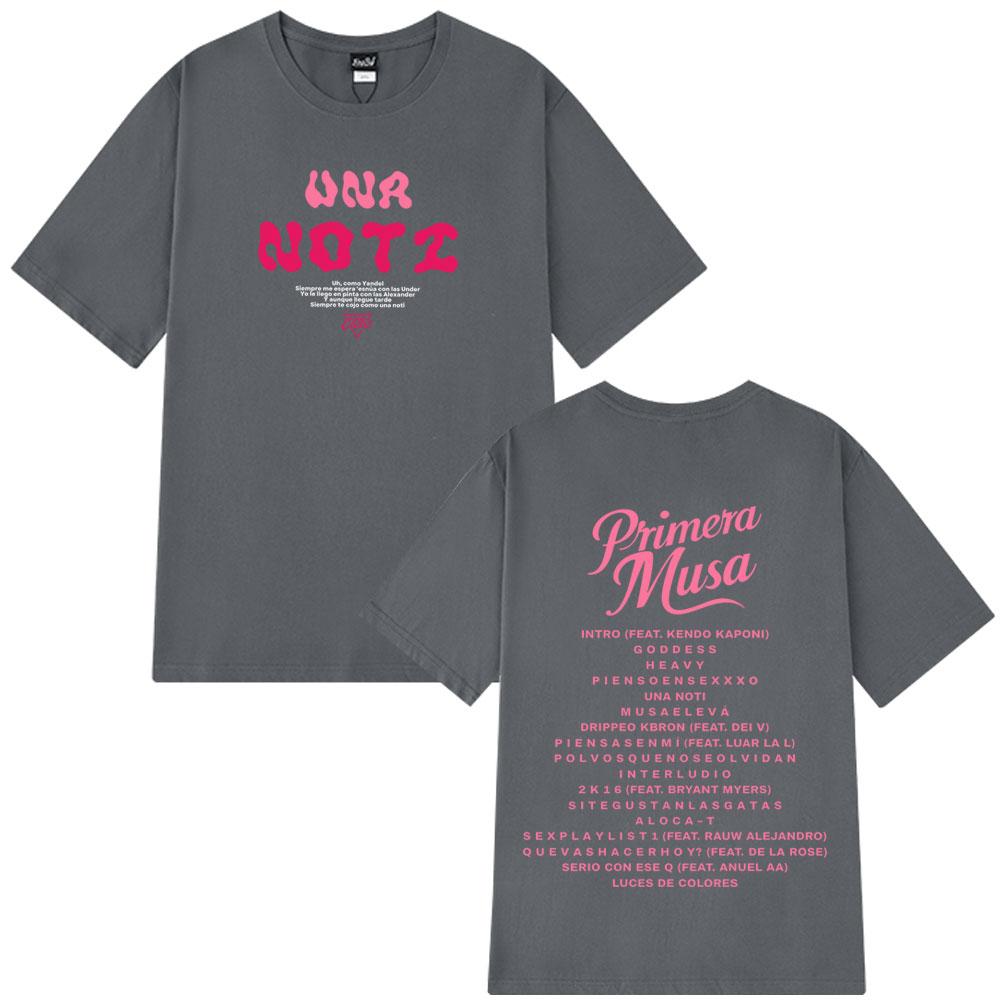 2025 Summer Rapper Omar Courtz Primera Musa Merch T-shirt Men Women Harajuku Vintage Hip Hop 100% Pure Cotton Leisure T-shirt
