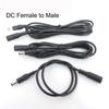 Female To Male Plug CCTV DC Power Cable Extension Cord Adapter 12V Power Cords 5.5mmx2.1mm For Camera Power Extension Cord