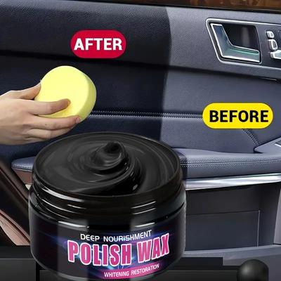 Universal Leather and Plastic Repair Polishing Wax - Automotive Interior Reconditioning Cream for Leather/plastic/rubber Care