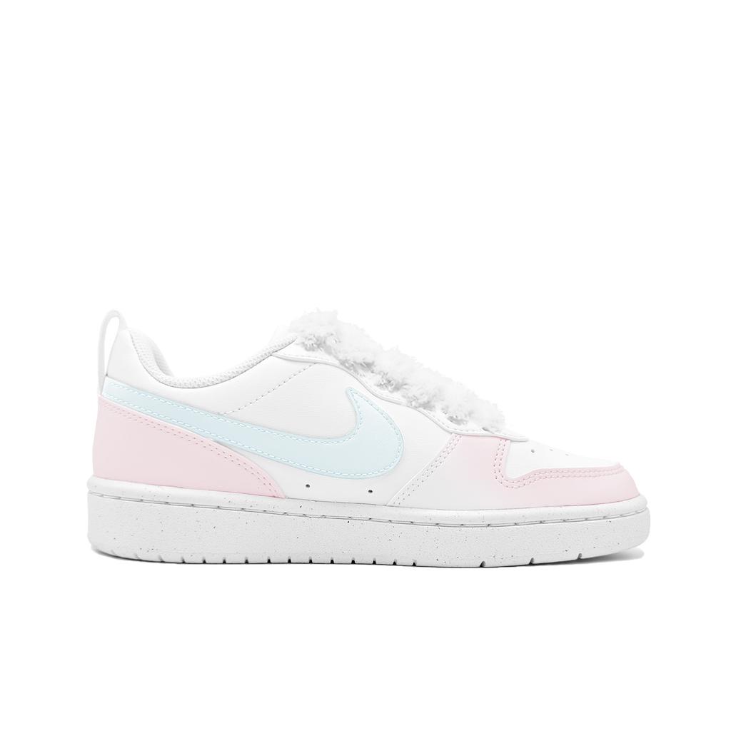 Nike Court Borough Meowth Sweetheart, 2 Synthetic Leather Slip Resistant Cushioning Slip Resistant Cushioning Low Top DV5456-102(Team1432- )
