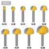1/9pc 6mm Shank 6/8/12/16/18/20/22mm CNC okrągły nos bity okrągły nos Cove rdzeń Box router Bit Shaker Cutter Tools