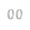Punk Spike Rivet Hoop Earrings For Women Stainless Steel Huggie Earrings Ear Cuff Piercing Earring Gothic Jewelry Accessories