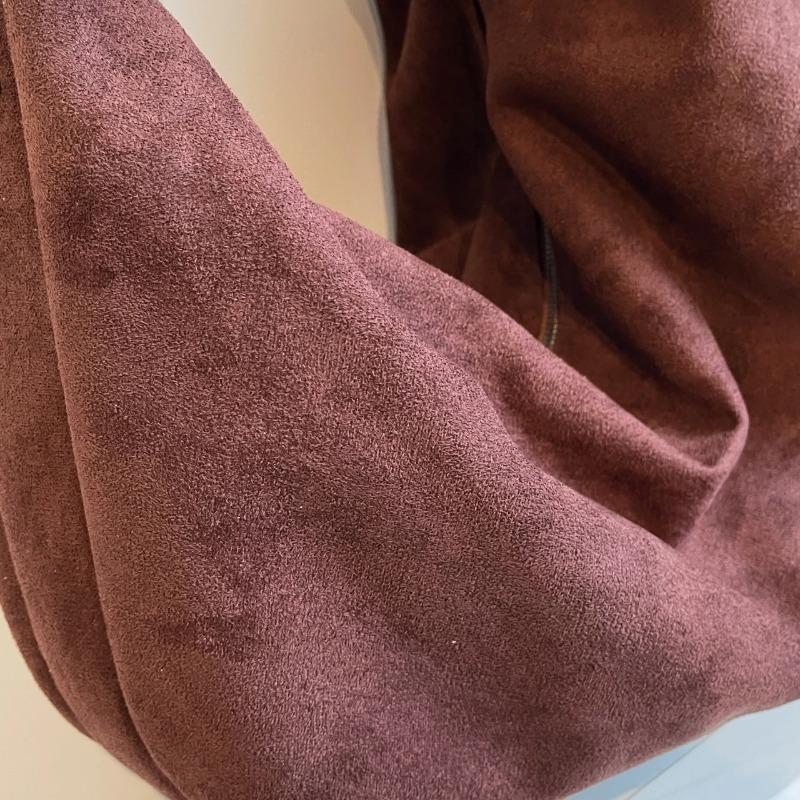 Large Faux Suede Hobos Bags Women Solid Black Packages Winter Autumn Big Handbags Lazy Style Designer Female Casual Totes Bags