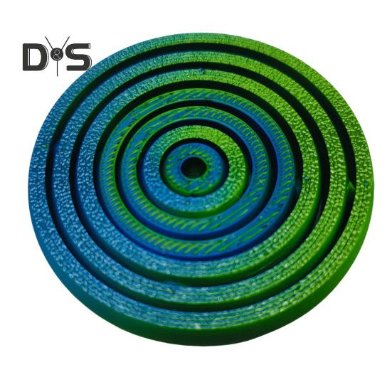 Imprimat 3D Fidget Spinner Ring Reducerea stresului Anxietate Copii Adolescenți Adulti Jucărie rotativă cu șapte inele de 360 ​​de grade Jucărie portabilă de călătorie EDC Spinning Ring