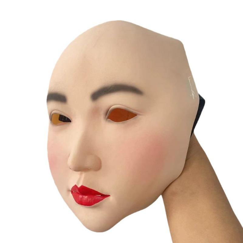 Hot Sale Half Face Beauty Latex Mask Halloween Party Cosplay Accessory for Women