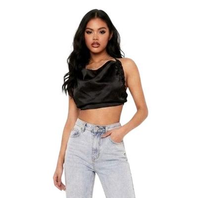 Missy Empire Womens/Ladies Satin Crop Top