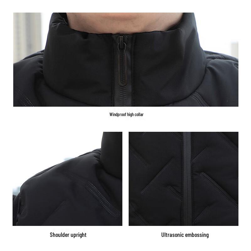 Men's JEEP High-Collar Fleece-Lined Padded Vest