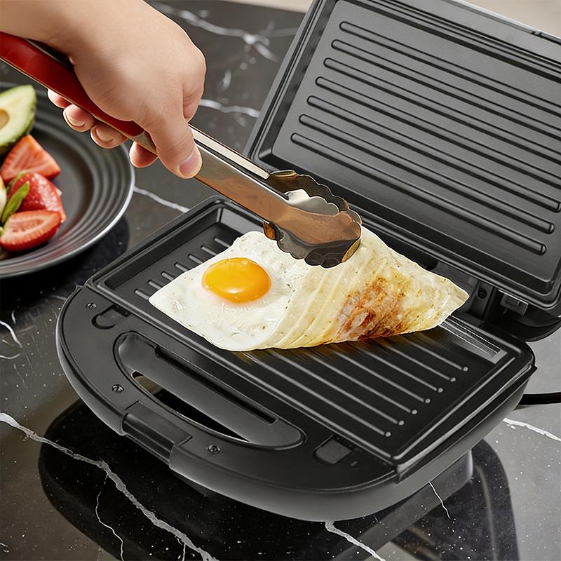 3-in-1 Non-stick Sandwich, Waffle, and Grill Maker with Detachable Plates