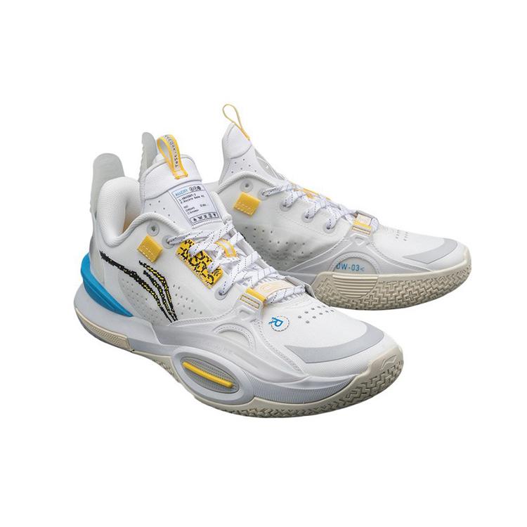 New LiNing All City 10 Wade All City 10 Test Slip Resistant Cushioning Wear Resistant Low Top Basketball Shoes White ABAT123-1