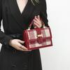 Elegant Commuting Woolen Small Square Bag for Women 2024 Spring/Summer New Luxury Handbag Red Bridal Wedding Crossbody Bag