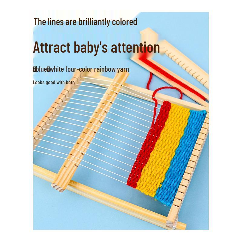 Children's Wooden Yarn Weaving Loom DIY Gift Set