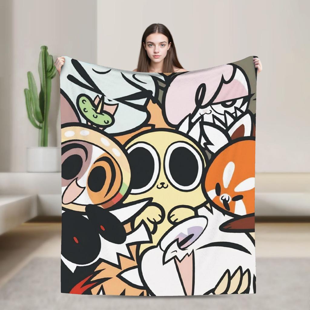 Chikn Nuggit Cartoon Anime Super Weiche Decke Plüsch Überwurfdecke Bequeme Outdoor Flanell Bettdecke Sofa Bettbezug