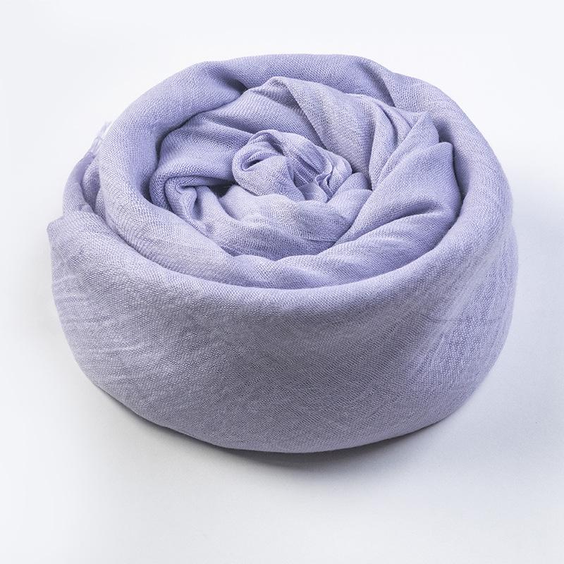 Women's Summer Sun Protection Scarf: Cotton & Linen, Japanese & Korean Style, Medium-Long, Lightweight Shawl