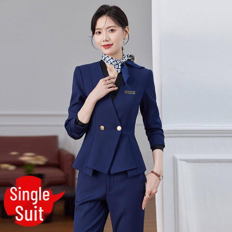 Premium Women s Suit Set for Autumn/Winter: Ideal for Flight Attendants, Hotel Receptionists, Jewelry Stores, and Beauty Salons. S (80-90 jin)