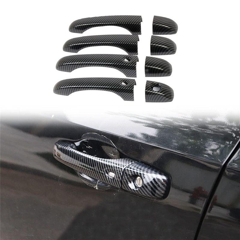 Car Exterior Door Handles Cover Trim For 300 2011-2025 Accessories ABS Carbon Fiber
