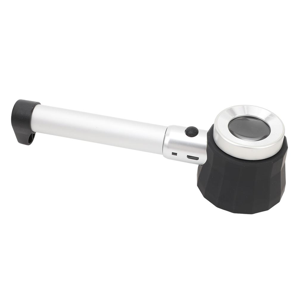 Ruční 45x lupa optické sklo zvětšovací sklo LED lupa s měřicí stupnicí