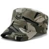 Korean Style Men's Camouflage Embroidered Sun Hat - Outdoor Flat Top for Spring & Autumn