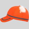 Baseball Cap Wide Brim Fluorescent Safety Hat Bright Color Adjustable Size Wide Brim Prevent Sunburn