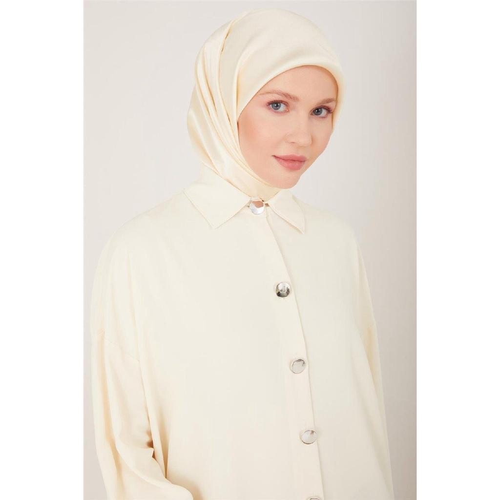 Shirt With Metal Buttons On The Front 23y3000 Nude