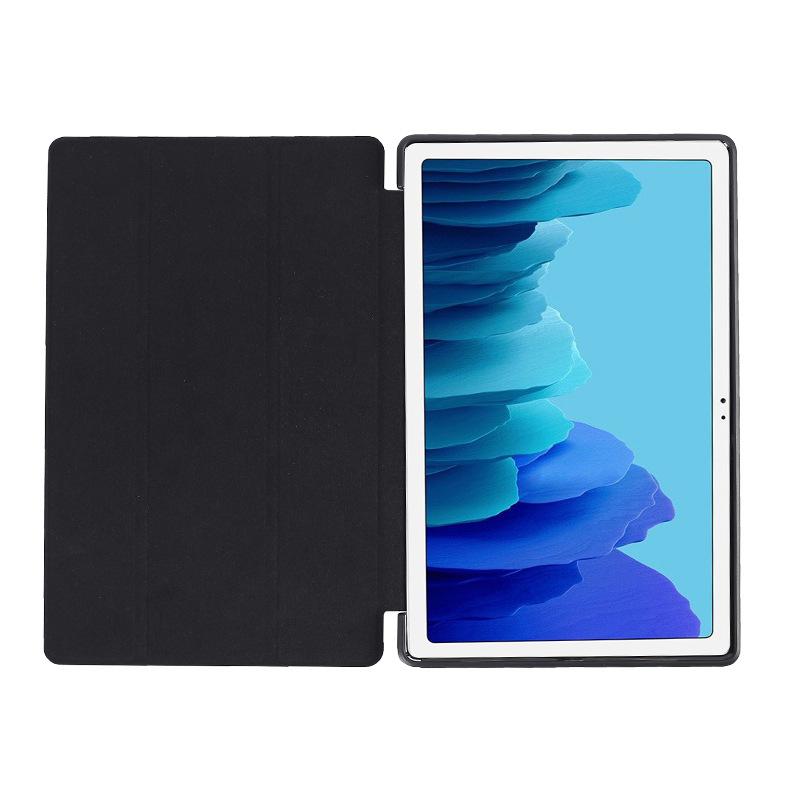 For Galaxy Tab A7 Magnetic Protective Case 10.4inch Leather Case T500 Tri-Fold T505 Sleep Mode TPU Soft