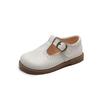 Meisjesschoenen Basic Mary Janes Kinderschoenen Platte Schoenen Baby Peuters Antislip Casual Schoenen voor Kind Leren Schoen Zwart E01042