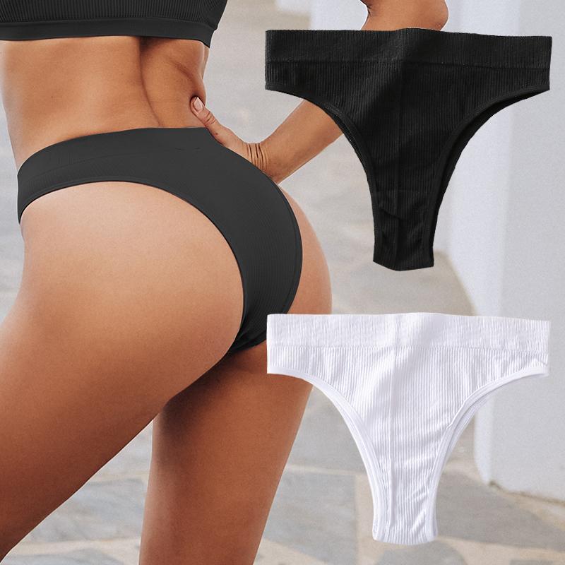 

2 шт./компл. бесшовные трусики женские сексуальные бразильские трусики с низкой талией женские однотонные дышащие нижнее белье женское мягкое интимное белье L-XL&2pcs