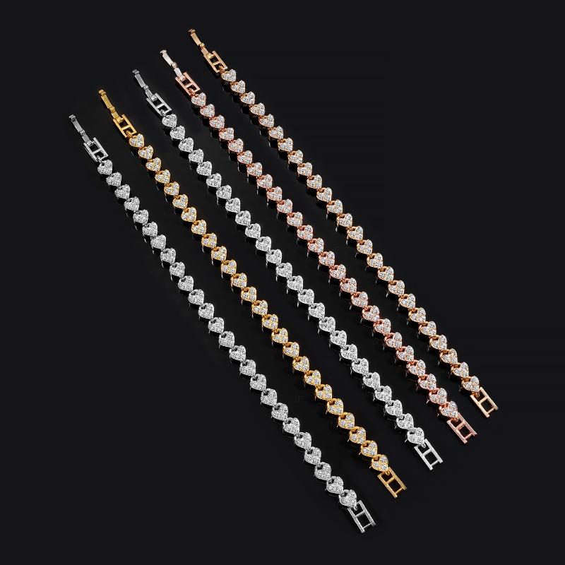 Jewelry exquisite luxury sparkling diamond roman crystal bracelet for women casual diamond bracelet