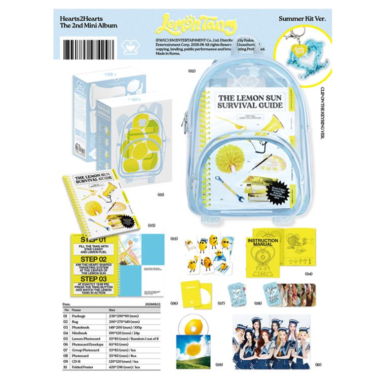 Hearts2Hearts [Lemon Tang] 2nd Mini Album (LIMITED EDITION) (Summer Kit Ver.)