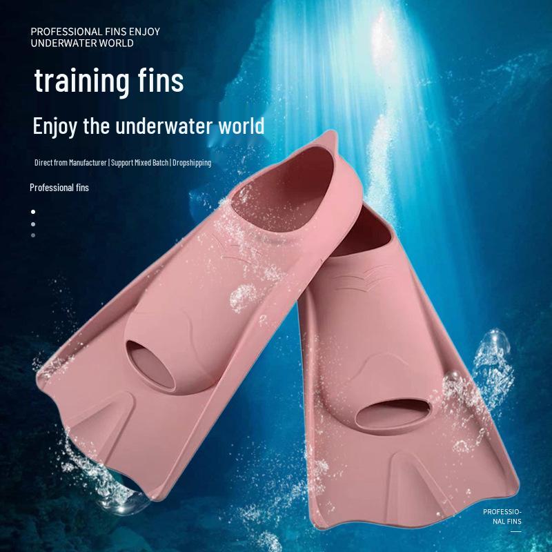 Silicone Freestyle Training Swim Fins for Adults & Children.