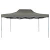 VidaXL Tente Pliable Escamotable 3x4,5 m Anthracite Jardin Tonelle Pavillon 44969